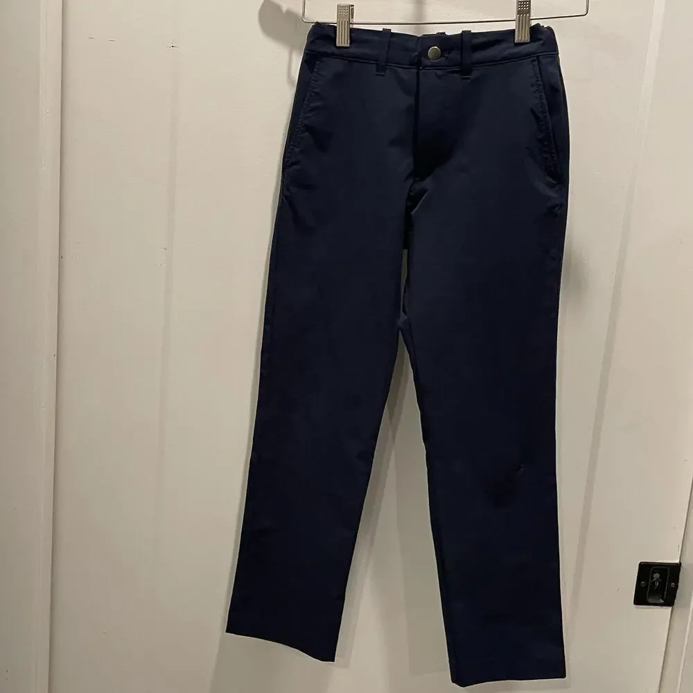 Crewcuts Boys Performance Chino Pants Size 10 Play Travel Comfort Navy Blue